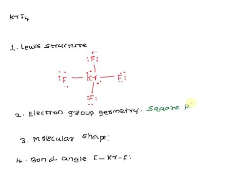 krf4 hybridization|krf4 electron domain geometry.